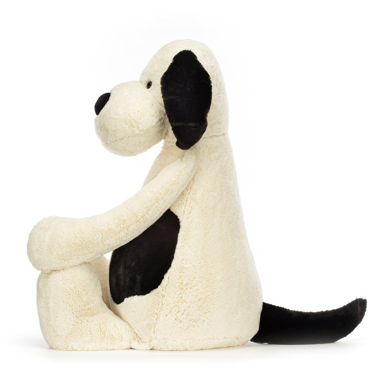 Jellycat Bashful Sort/Creme Hvalp 108 cm