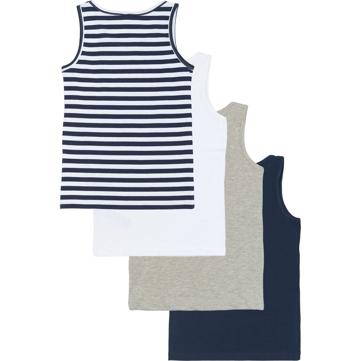 The New Multi Color Mood Indigo Boys Basic Tank Topp Multi Pack