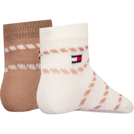 Tommy Hilfiger Classic Khaki Baby Sock 2-pack Breton Stripe