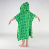 Småfolk Apple Green Badeponcho Til Børn Med Æbler