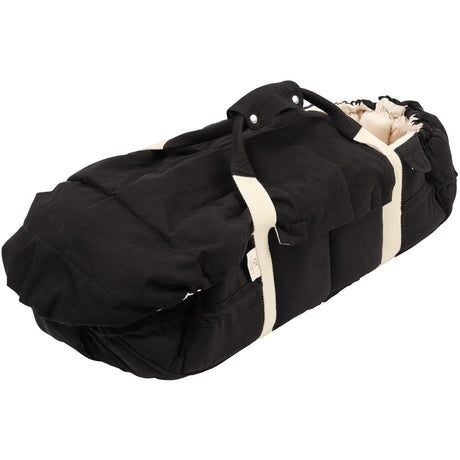 COPENHAGEN COLORS Black W. Cream Solid Stripe Organic Multifunctional Bæresele