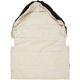 COPENHAGEN COLORS Black W. Cream Solid Stripe Organic Multifunctional Bæresele