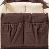 COPENHAGEN COLORS Brown With Cream Solid Stripe Organic Multifunctional Babylift Vol. 2