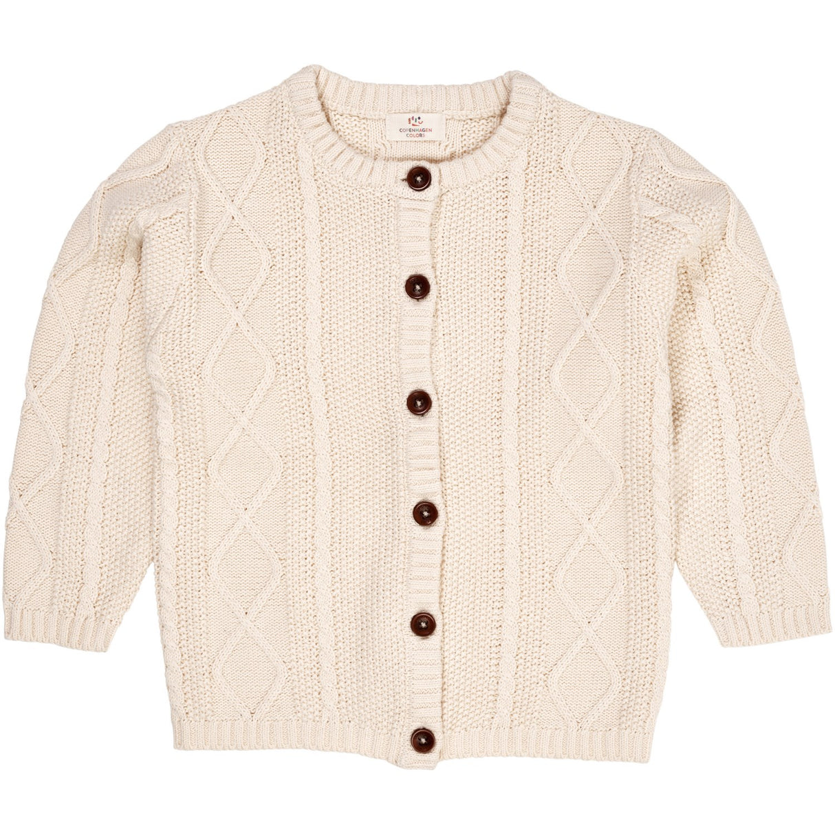 Copenhagen Colors Cream Strikket Cardigan