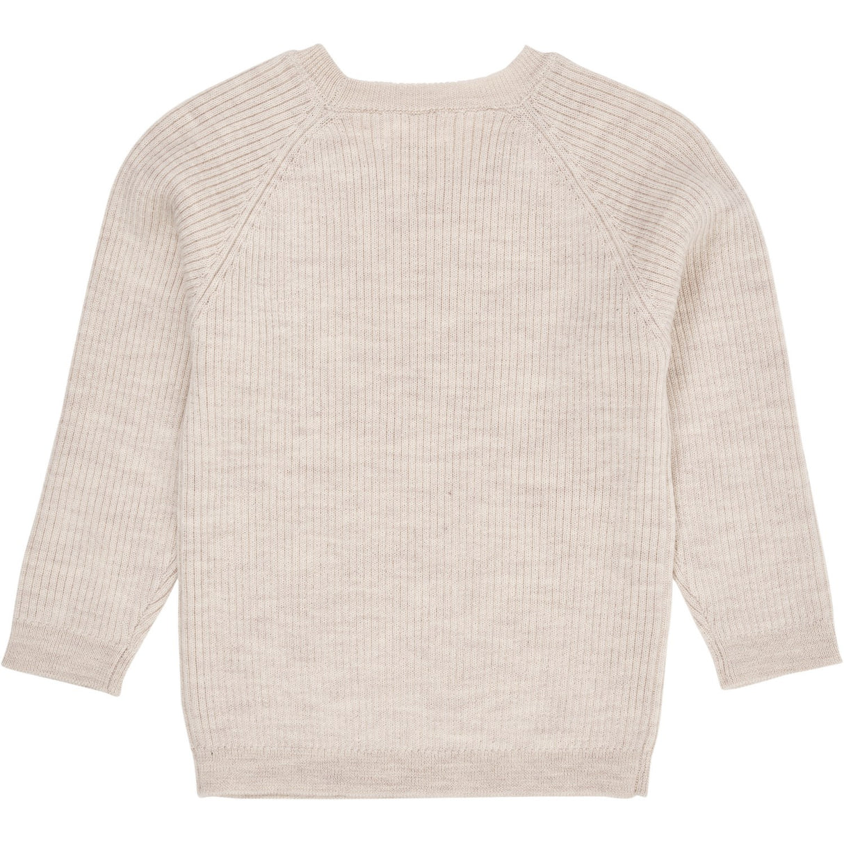 Copenhagen Colors Pale Cream Melange Merino Classic Rib Genser