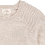 Copenhagen Colors Pale Cream Melange Merino Classic Rib Genser