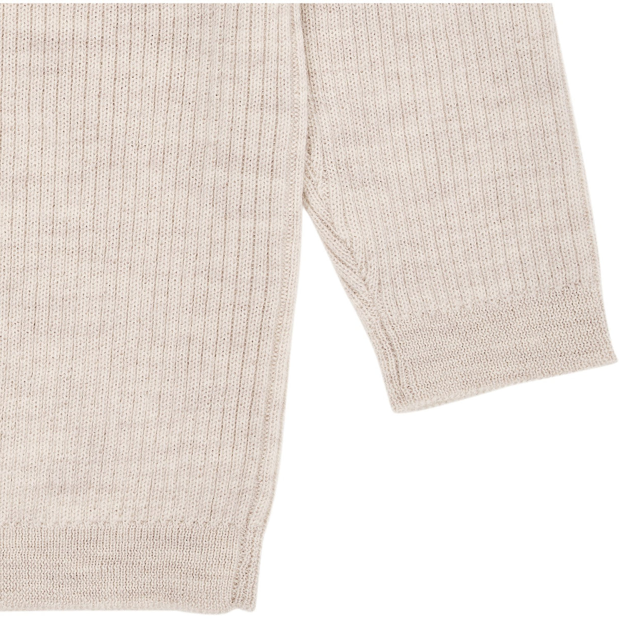 Copenhagen Colors Pale Cream Melange Merino Classic Rib Genser