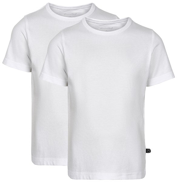 Minymo Brilliant White T-shirts Basis 32 2-pakning