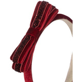 Konges Sløjd Red Velvet Bow Hairbrace