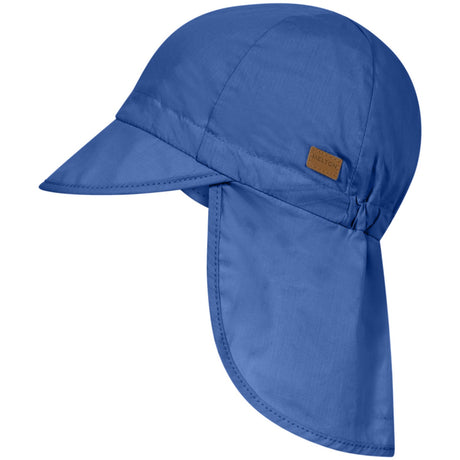 MELTON Delft Blue Poplin-caps - halsskygge