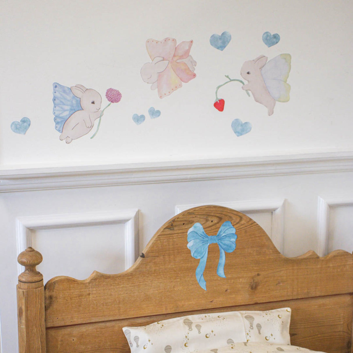 That's Mine Beige Wallsticker Fairy bunnies 3-pack