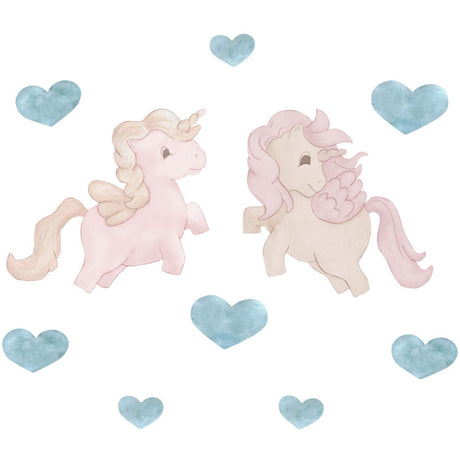 That's Mine Rose Wallsticker Unicorn twins