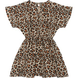 The New Feather Gray AOP Orella Kjole