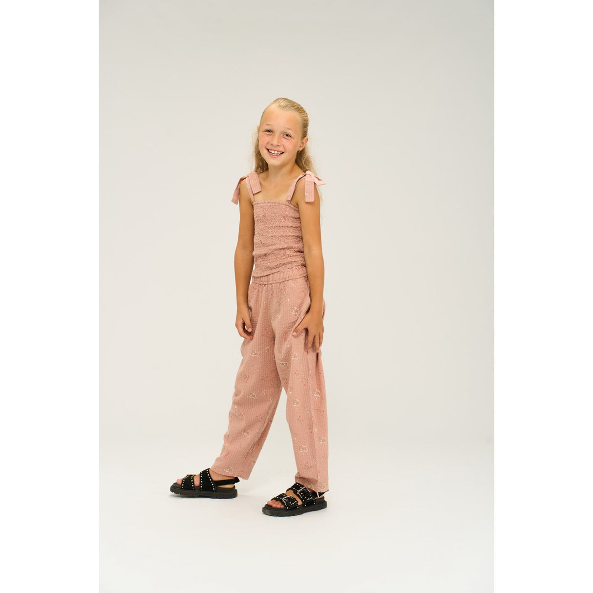 The New Adobe Rose AOP Olinam Carrot Bukser