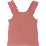 The New Old Rose Lotus Rib Flæse topp