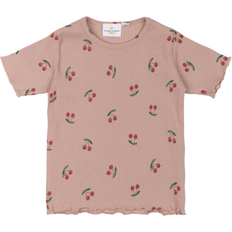 THE NEW Siblings Adobe Rose AOP Oona Rib T-Shirt