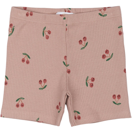 THE NEW Siblings Adobe Rose AOP Oona Tight Rib Shorts