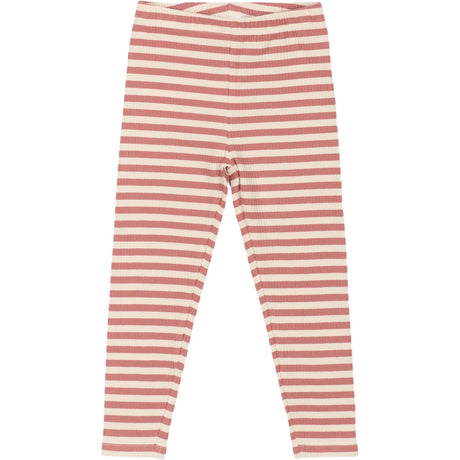 THE NEW Siblings Old Rose Striped Fro Uni Rib Leggings