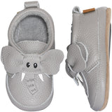 MELTON Opal Grey Elephant skinntøfler