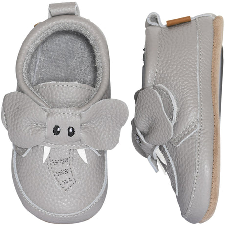 MELTON Opal Grey Elephant skinntøfler