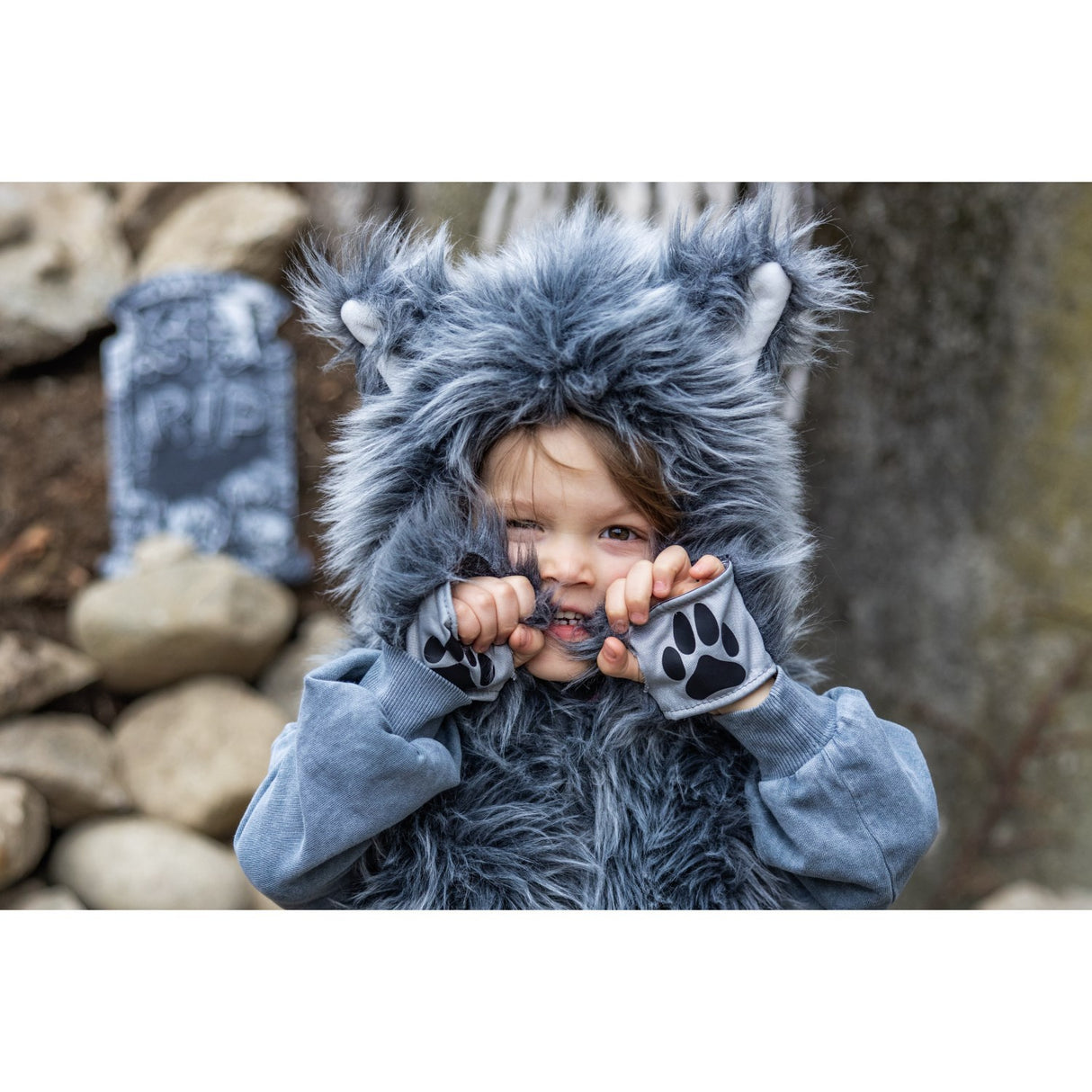 Great Pretenders  Big Bad Wolf Vest with Gloves, SIZE US 3-4