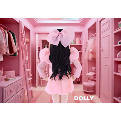 Dolly by Le Petit Tom DollyPink Dolly World Big Organza Hår Sløyfe