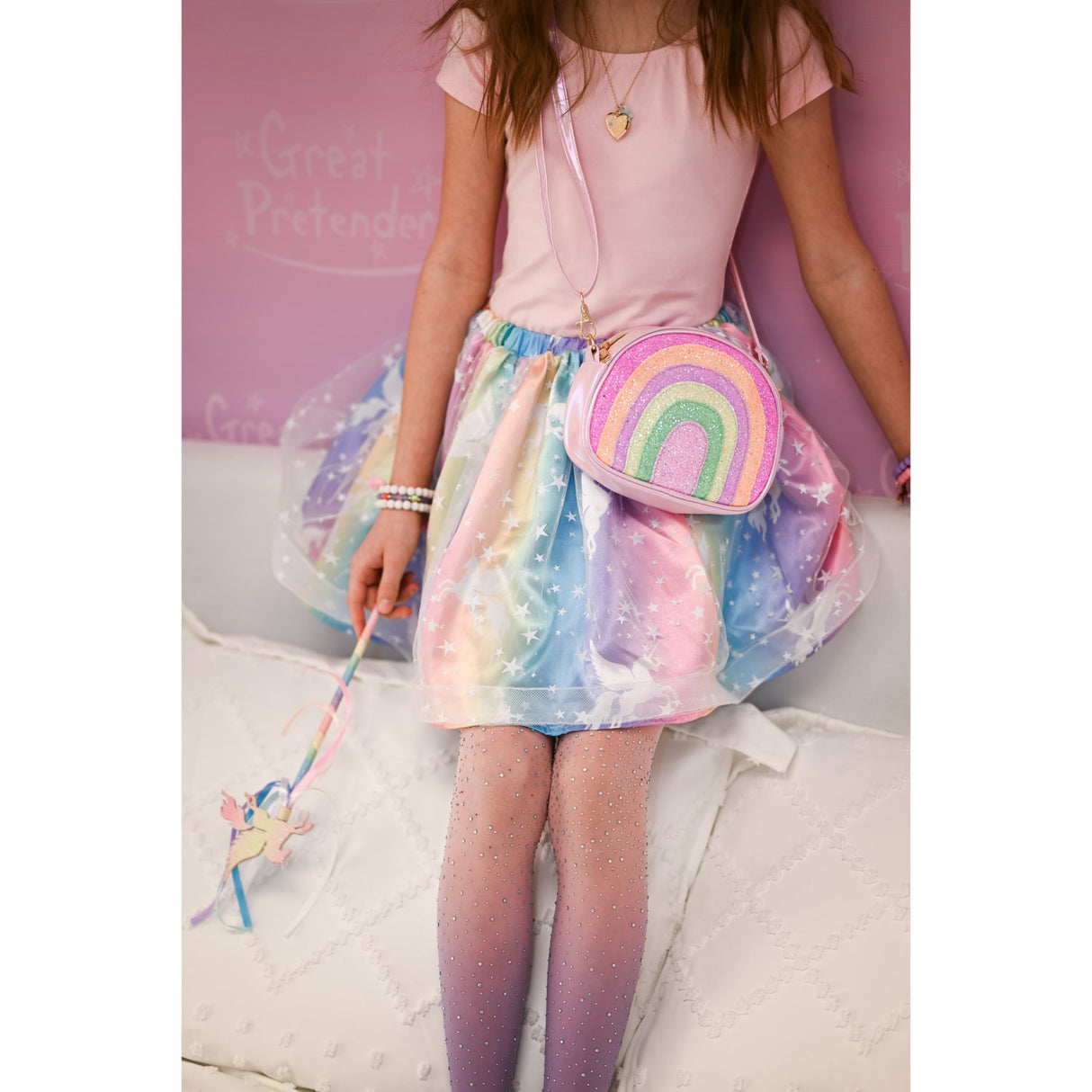 Great Pretenders  Enchanted Unicorn Skirt and Wand Set