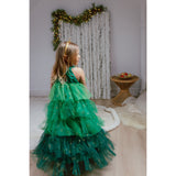 Great Pretenders  Christmas Tree Dress with Headpiece, SIZE US 3-4