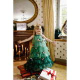 Great Pretenders  Christmas Tree Dress with Headpiece, SIZE US 3-4