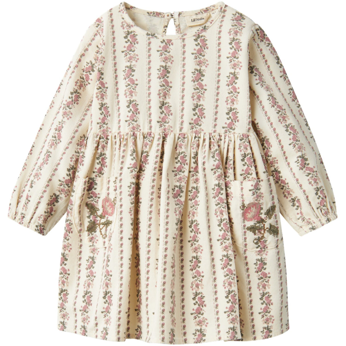 Lil'Atelier Turtledove Tala Loose Corduroy Dress