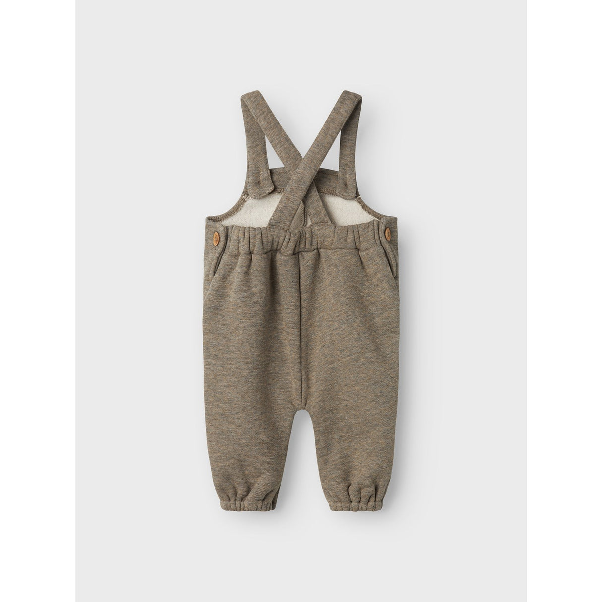 Lil'Atelier Silent Storm Melange Tabby Overalls