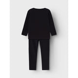 Name It Black Pink Oween Topp Set Skeleton