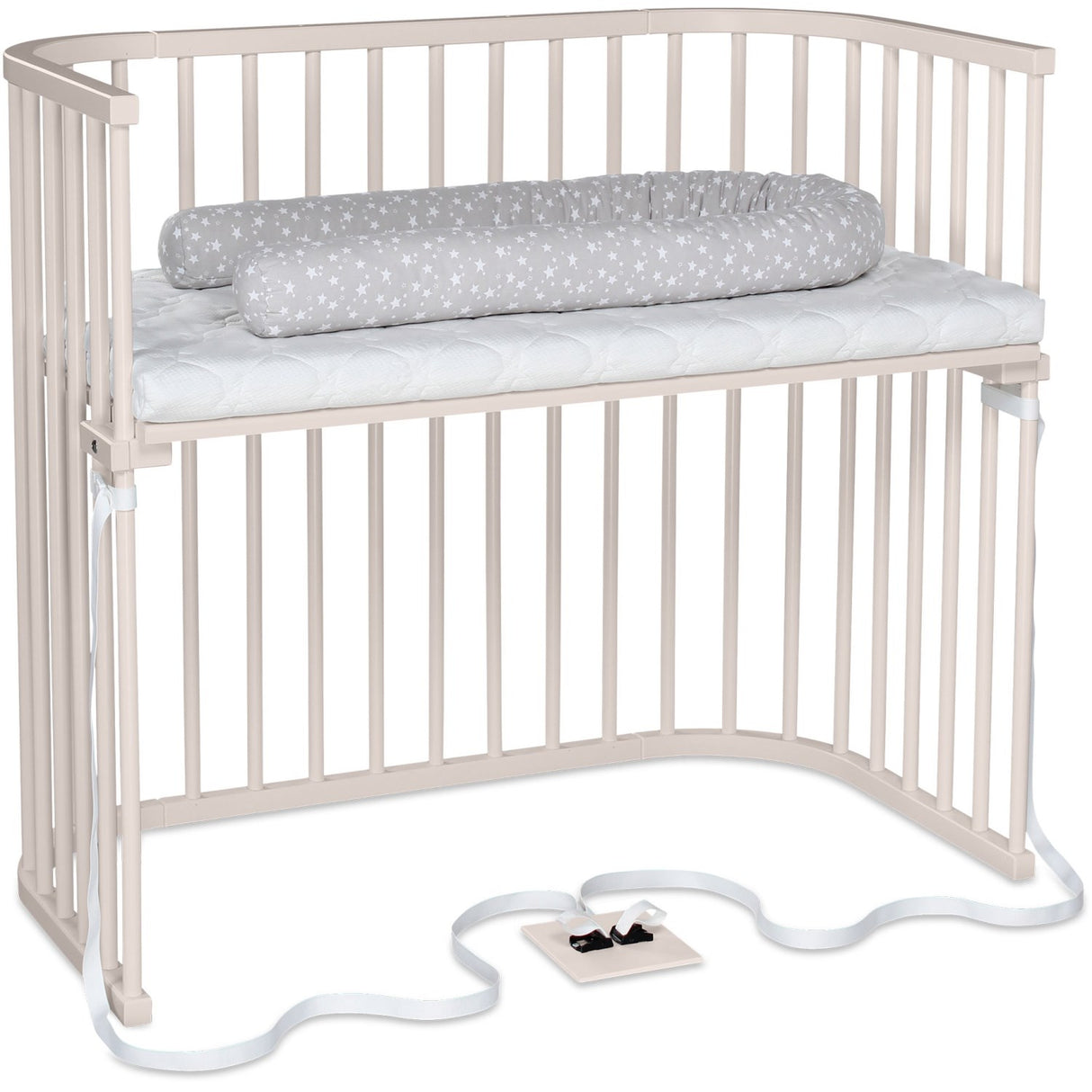 babybay® Beige Varnished Boxspring Xxl Co-Sleeper