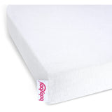 babybay® White Jersey Cover Deluxe Ark 2-Pakning Maxi, Midi, Boxspring, Comfort Og Comfort Plus