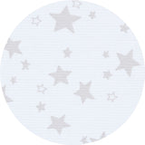 babybay ® White Stars Pearl Grey sengerand Pique