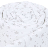 babybay ® White Stars Pearl Grey sengerand Pique