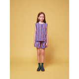 Bobo Choses Pink Stripes All Over Ruffle Shorts