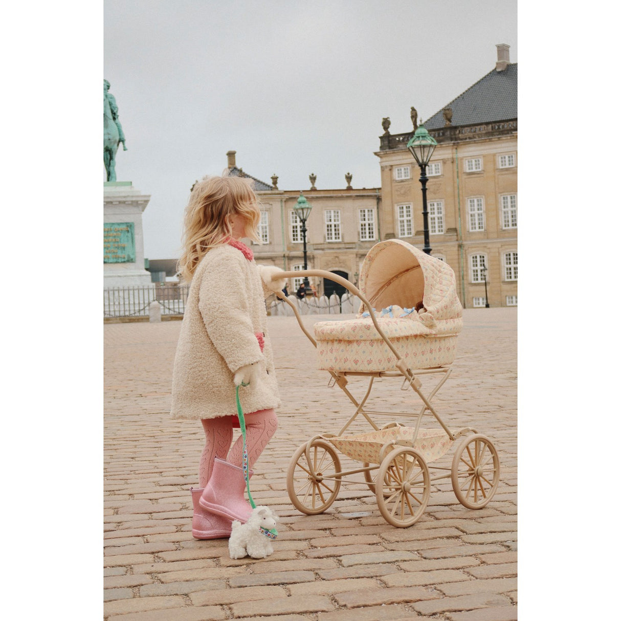 Konges Sløjd Ma Grande Cerise Pink Glitter Doll Pram