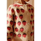 Konges Sløjd Strawberry Belou Knit Collar Cardigan