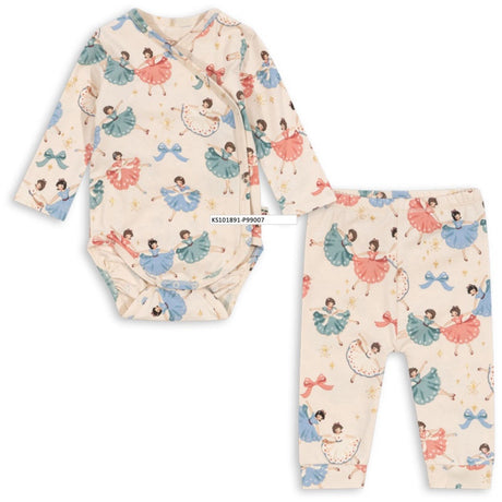 Konges Sløjd Bow Ballerinasko Basic Newborn Set Gots