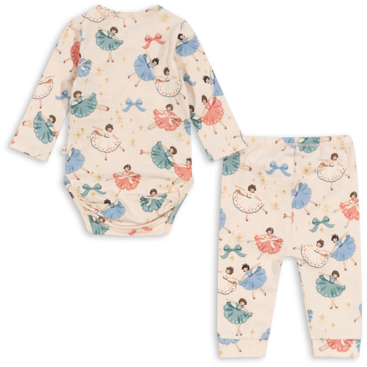 Konges Sløjd Bow Ballerinasko Basic Newborn Set Gots