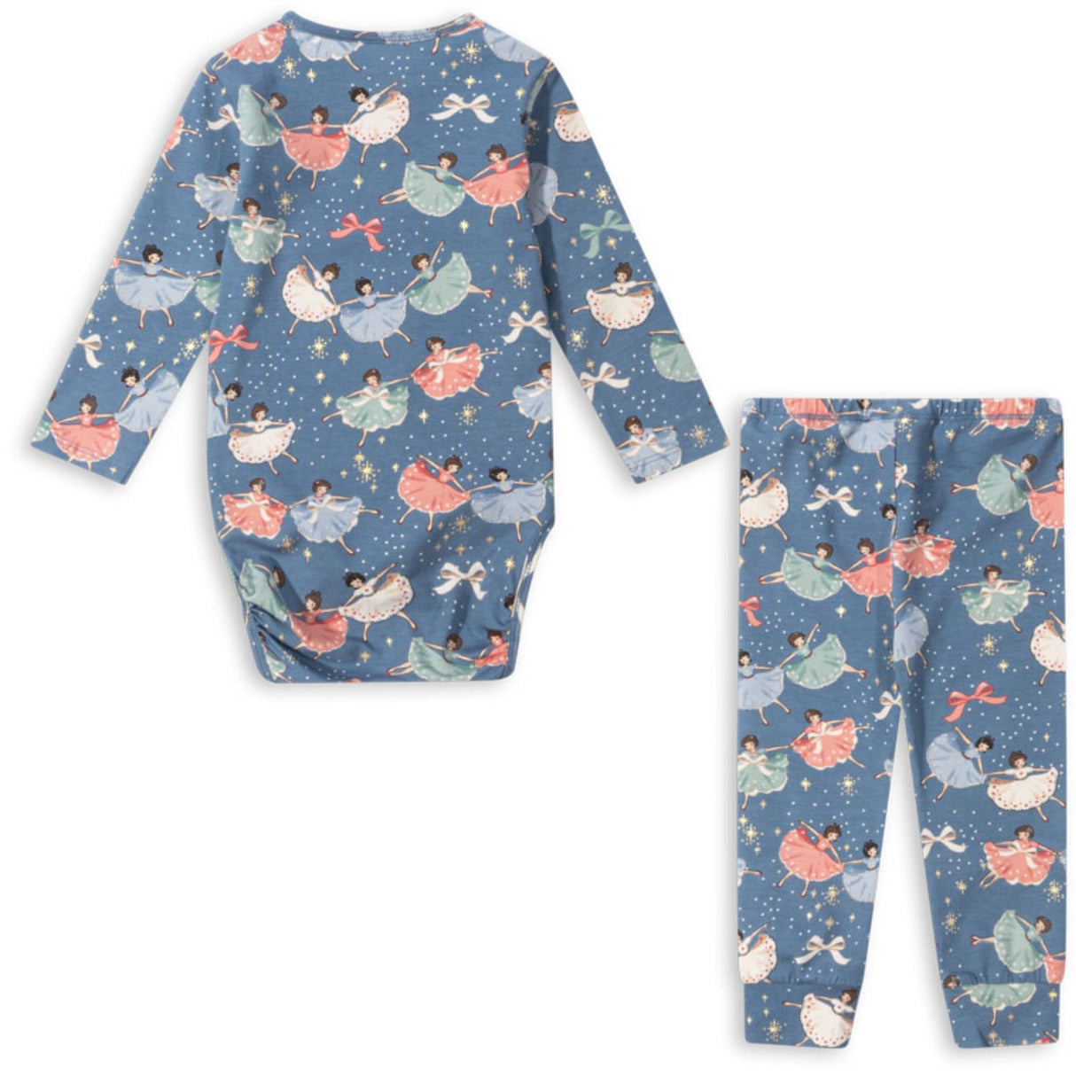 Konges Sløjd Snow Bow Ballerinasko Basic Body/Pants Set Gots