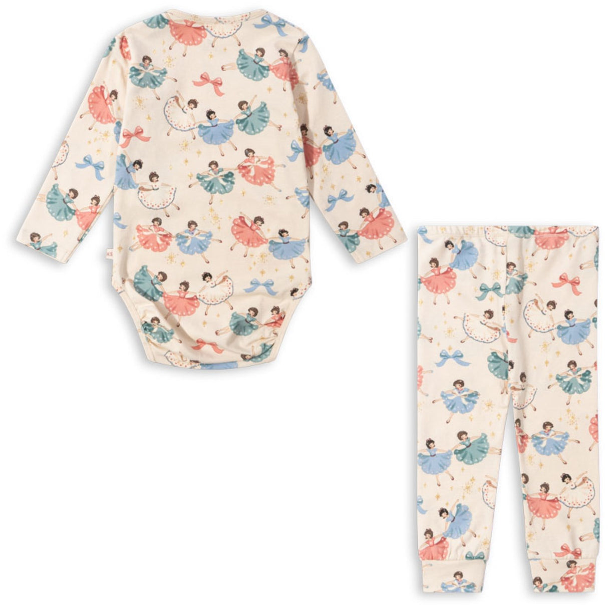 Konges Sløjd Bow Ballerinasko Basic Body/Pants Set Gots