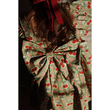 Konges Sløjd Cherry Bow Evia Ls Bow Dress Gots