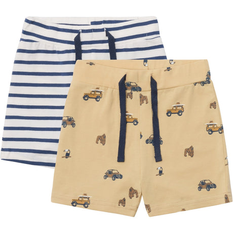 Hust & Claire Pale Khaki Hau Shorts 2-pakning