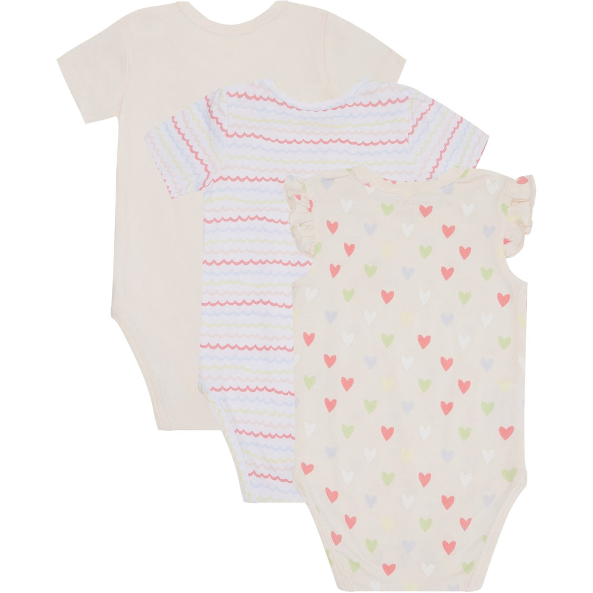 Hust & Claire White Bella Body 3-pakning