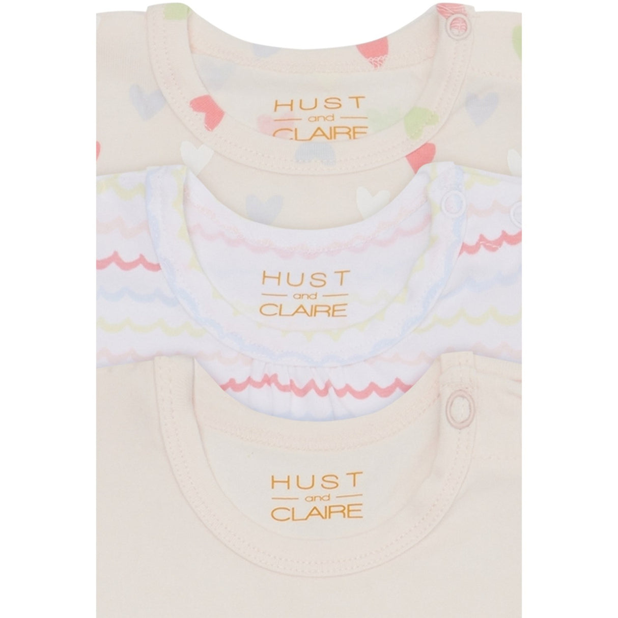 Hust & Claire White Bella Body 3-pakning