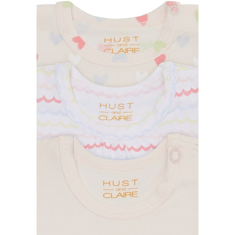 Hust & Claire White Bella Body 3-pakning