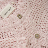 Minymo Pink Dogwood Cardigan Strikk
