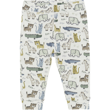 Minymo Marshmallow White Bukser AOP